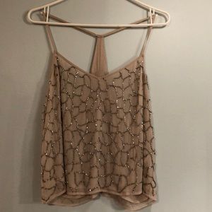 TOPSHOP beaded tank top